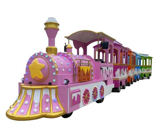 Loverly Pink star trackless train